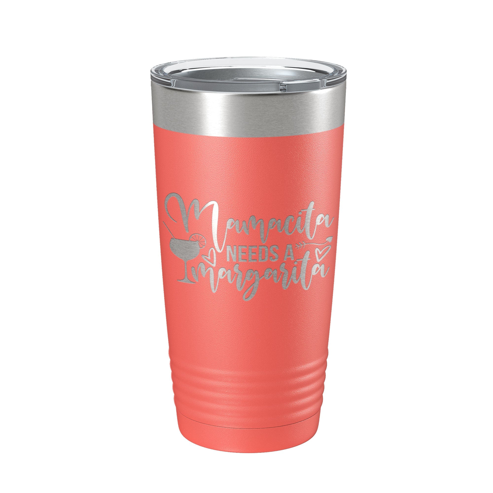 Mamacita Needs A Margarita Tumbler Funny Mom Travel Mug Mother's Day Gift Insulated Laser Engraved Coffee Cup Momma Mama Drink 20 oz-20